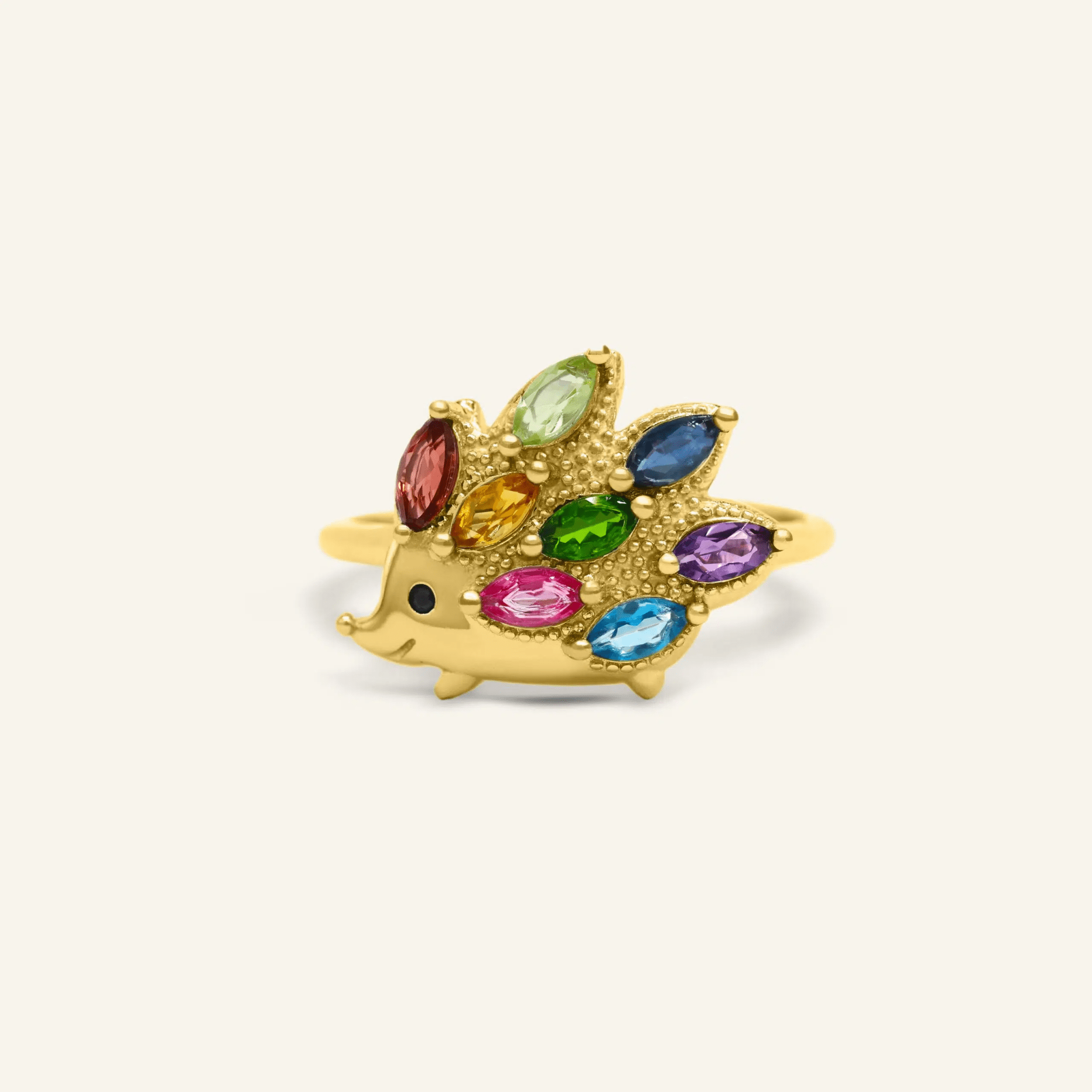 Hedgehog Ring (Semi - Precious Gems) - Love Estella