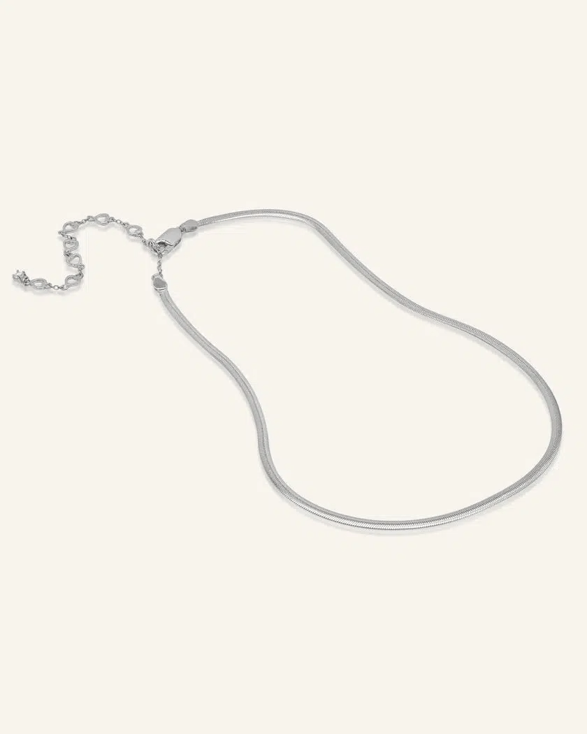 Herringbone Necklace By Elate - Love Estella