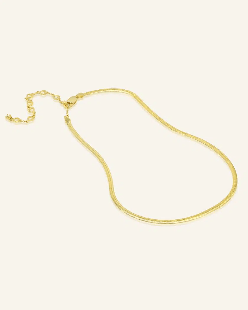 Herringbone Necklace By Elate - Love Estella