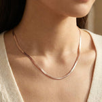 Herringbone Necklace By Elate - Love Estella