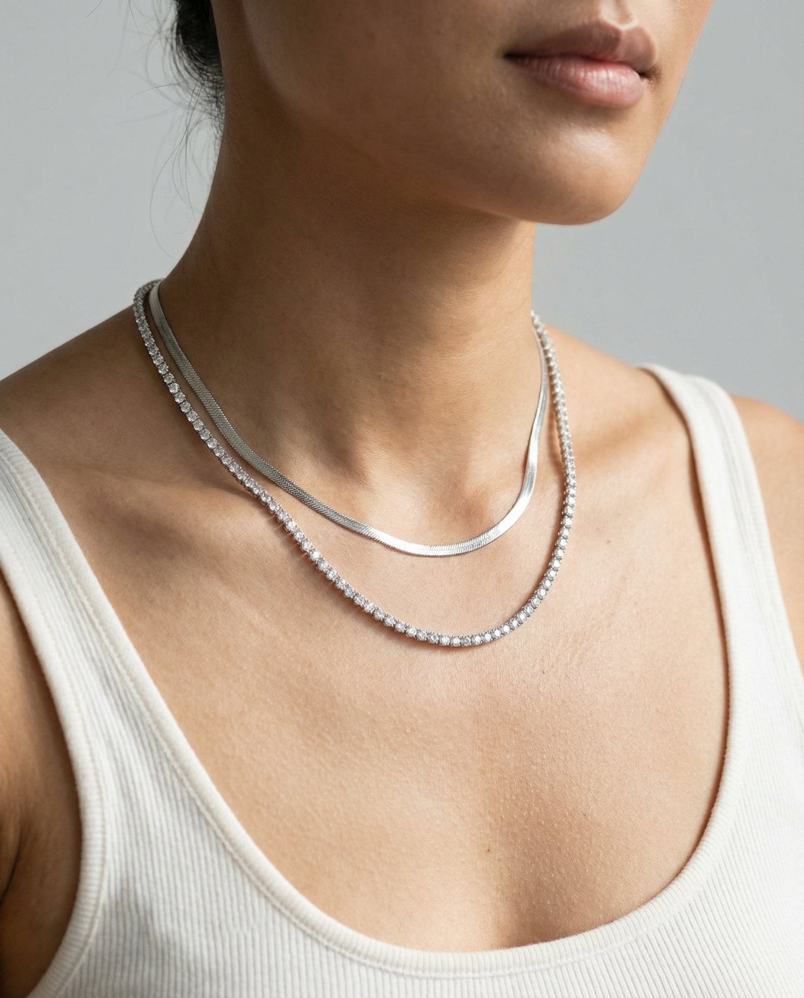 Herringbone Necklace By Elate - Love Estella
