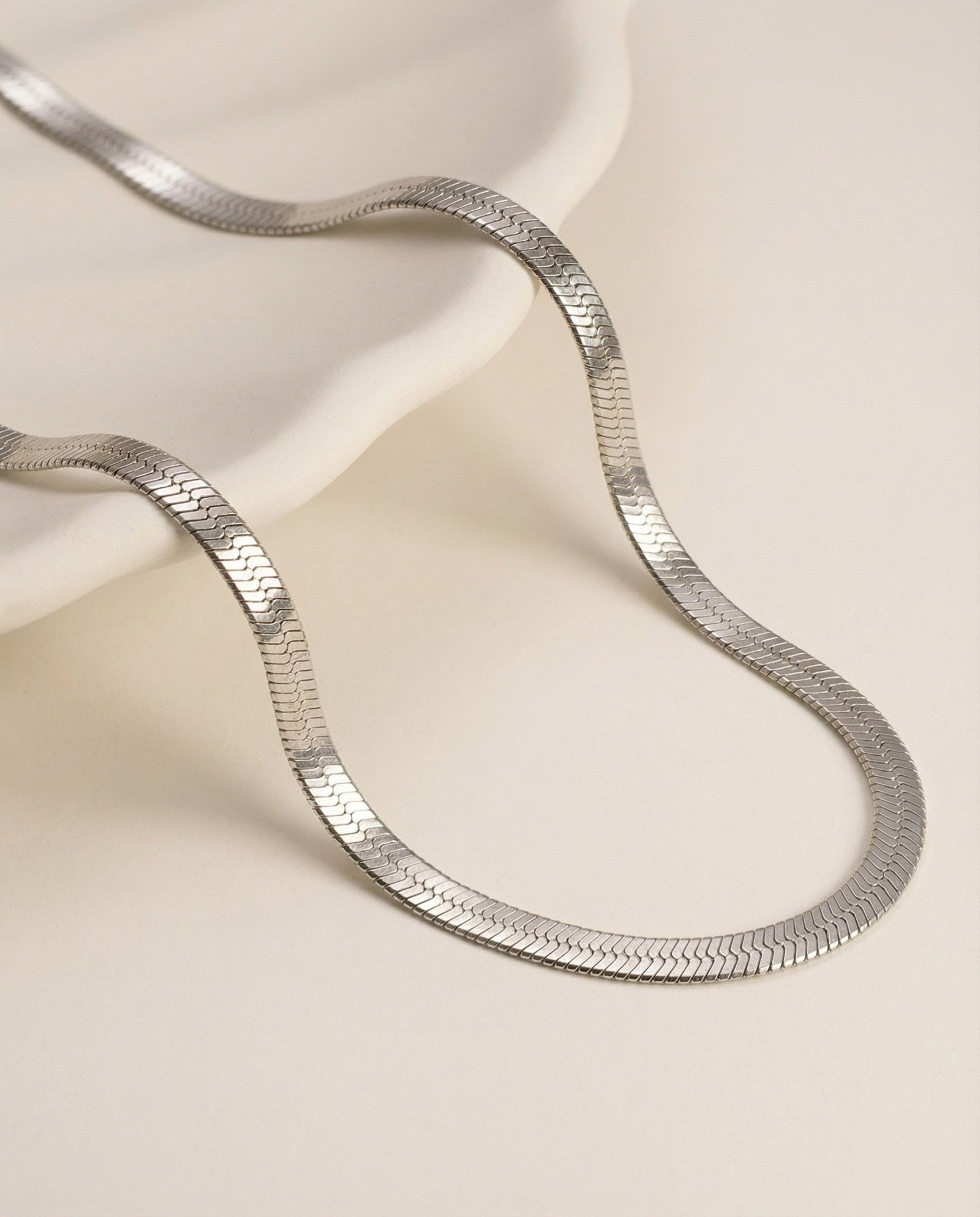 Herringbone Necklace By Elate - Love Estella