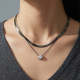 Herringbone Necklace By Elate - Love Estella