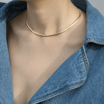 Herringbone Necklace By Elate - Love Estella