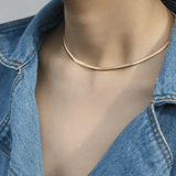 Herringbone Necklace By Elate - Love Estella