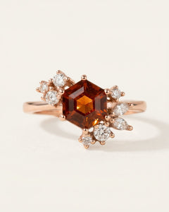 Hexa Sunstone Ring