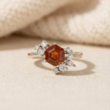 Hexa Sunstone Ring