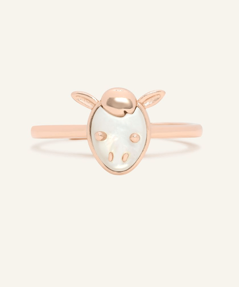 Horse Zodiac MOP Ring - Love Estella