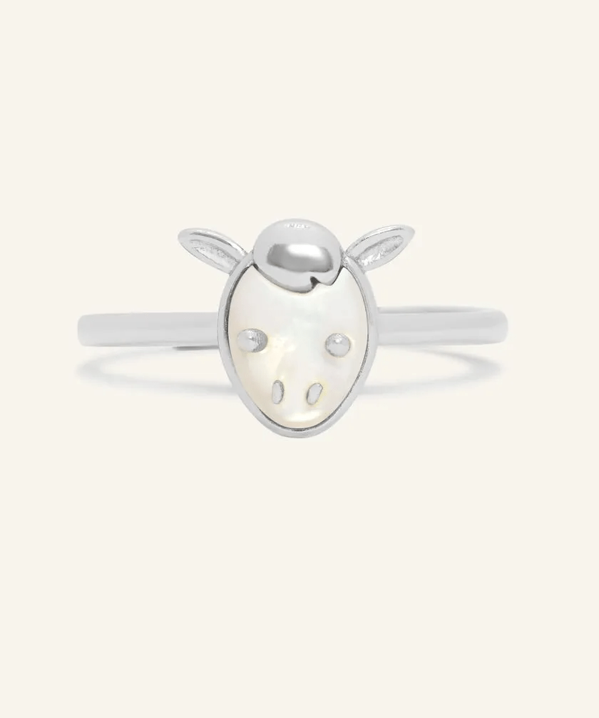Horse Zodiac MOP Ring - Love Estella