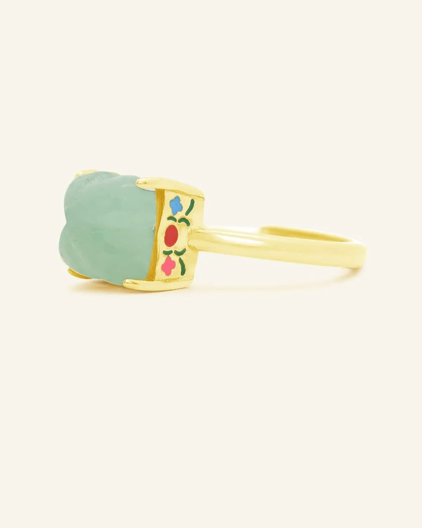 Huat Kueh Ring (Aventurine) - Love Estella