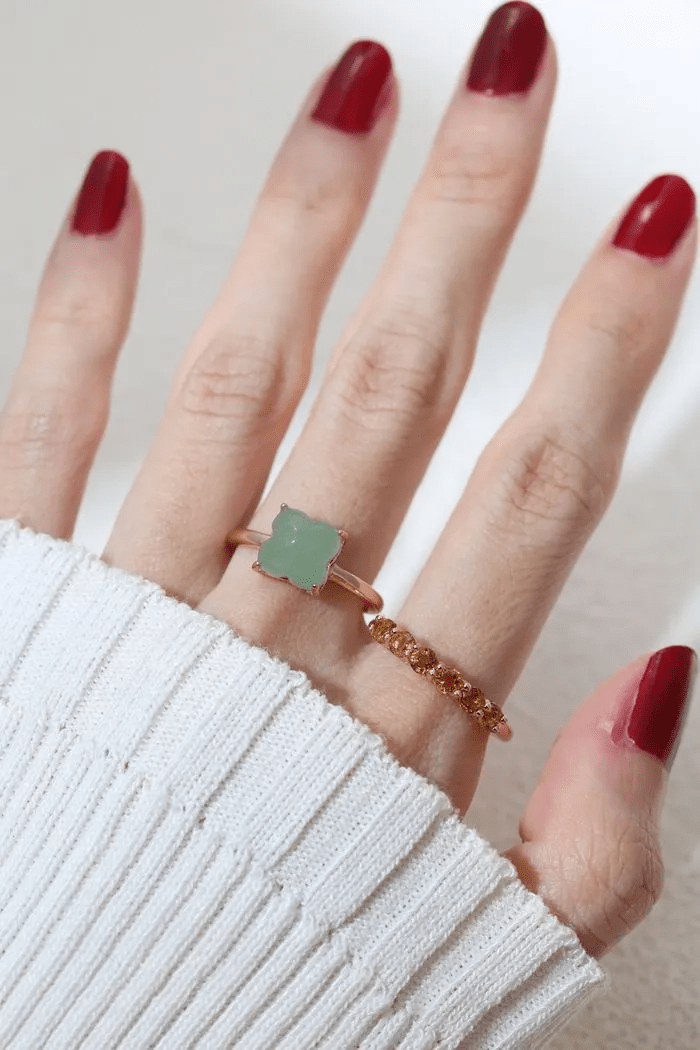 Huat Kueh Ring (Aventurine) - Love Estella