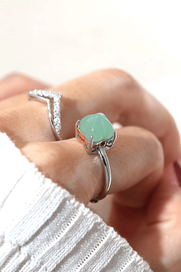 Huat Kueh Ring (Aventurine) - Love Estella