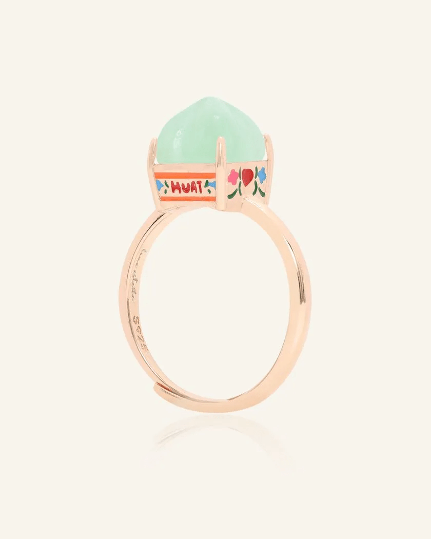Huat Kueh Ring (Aventurine) - Love Estella