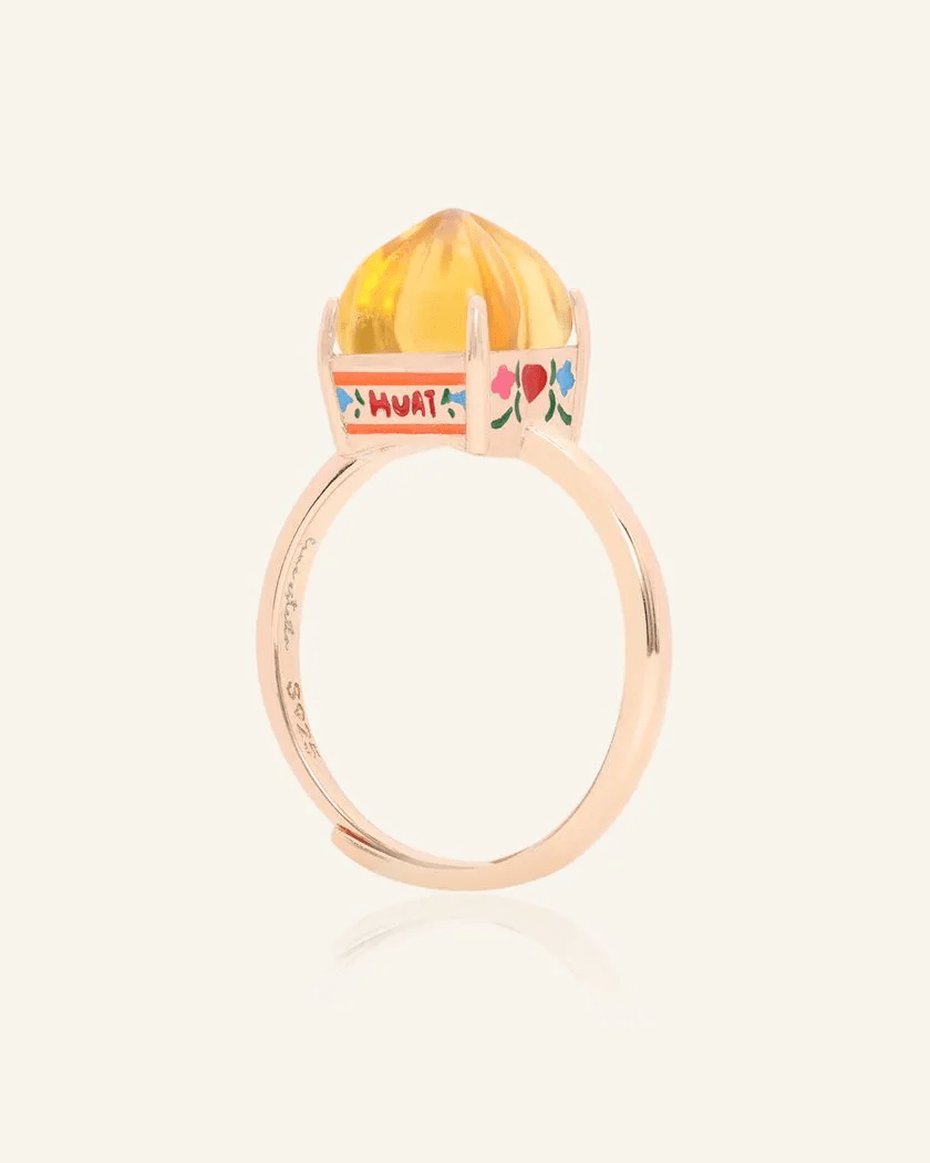 Huat Kueh Ring (Citrine) - Love Estella