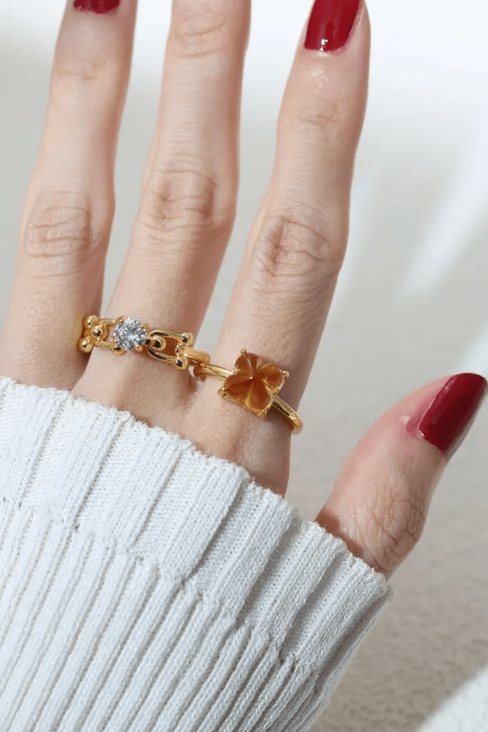 Huat Kueh Ring (Citrine) - Love Estella