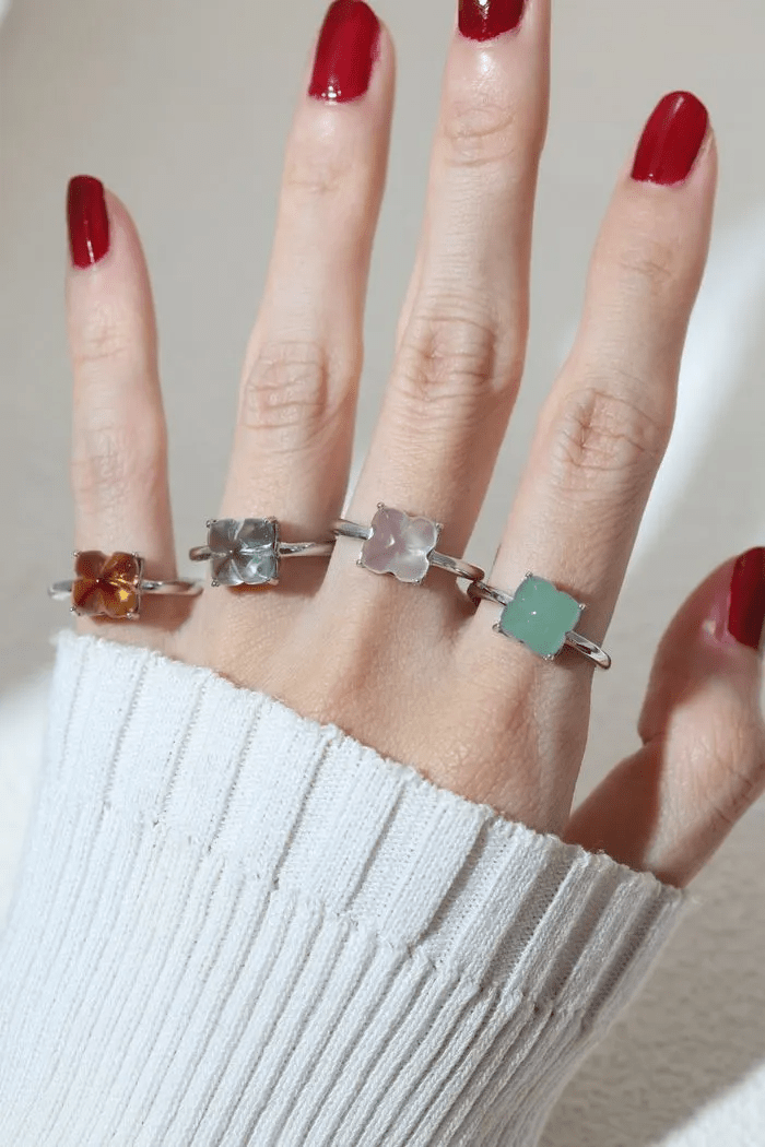 Huat Kueh Ring (Rose Quartz) - Love Estella