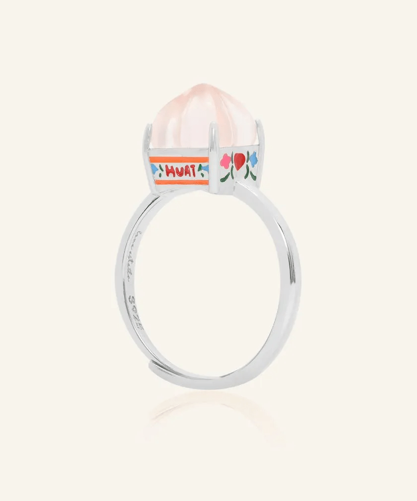 Huat Kueh Ring (Rose Quartz) - Love Estella