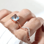 Huat Kueh Ring (Sky Blue Topaz) - Love Estella