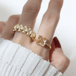 Huat Kueh Ring (White Topaz) - Love Estella