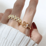 Huat Kueh Ring (White Topaz) - Love Estella
