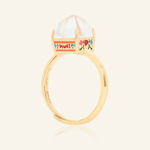 Huat Kueh Ring (White Topaz) - Love Estella