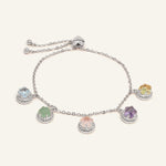 Ice Gem Biscuit Charm Slider Bracelet - Love Estella