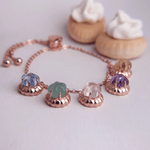 Ice Gem Biscuit Charm Slider Bracelet - Love Estella