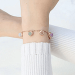 Ice Gem Biscuit Charm Slider Bracelet - Love Estella