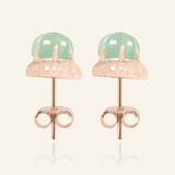 Ice Gem Biscuit Studs (Aventurine) - Love Estella
