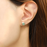 Ice Gem Biscuit Studs (Aventurine) - Love Estella