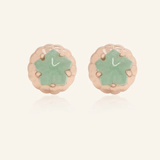 Ice Gem Biscuit Studs (Aventurine) - Love Estella