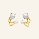 Illusion Ear Jackets (Pearl) by Elate - Love Estella