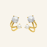 Illusion Ear Jackets (Pearl) by Elate - Love Estella