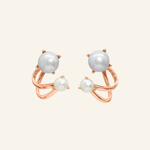 Illusion Ear Jackets (Pearl) by Elate - Love Estella