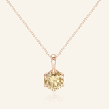 InfinityOne Classic Moissanite Necklace (Champagne) - Love Estella