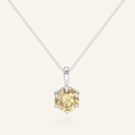 InfinityOne Classic Moissanite Necklace (Champagne) - Love Estella