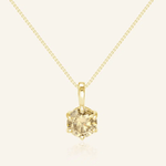 InfinityOne Classic Moissanite Necklace (Champagne) - Love Estella