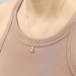InfinityOne Classic Moissanite Necklace (Green) - Love Estella