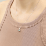 InfinityOne Classic Moissanite Necklace (Green) - Love Estella