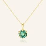 InfinityOne Classic Moissanite Necklace (Green) - Love Estella