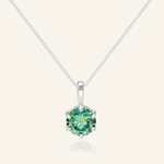 InfinityOne Classic Moissanite Necklace (Green) - Love Estella