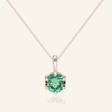 InfinityOne Classic Moissanite Necklace (Green) - Love Estella