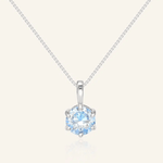 InfinityOne Classic Moissanite Necklace (Ice Blue) - Love Estella