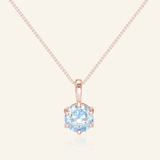 InfinityOne Classic Moissanite Necklace (Ice Blue) - Love Estella