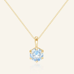 InfinityOne Classic Moissanite Necklace (Ice Blue) - Love Estella