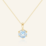 InfinityOne Classic Moissanite Necklace (Ice Blue) - Love Estella