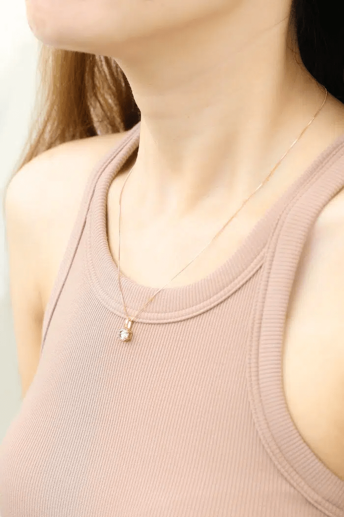 InfinityOne Classic Moissanite Necklace (Lilac) - Love Estella