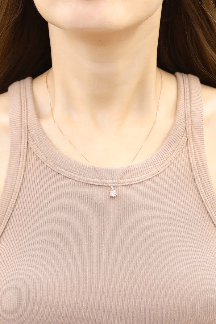InfinityOne Classic Moissanite Necklace (Lilac) - Love Estella
