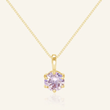 InfinityOne Classic Moissanite Necklace (Lilac) - Love Estella