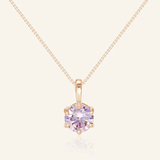 InfinityOne Classic Moissanite Necklace (Lilac) - Love Estella